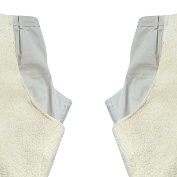 Beyoncé Cowboy Carter Inspired Handmade White Pants with Fur Chaps - Picture 4 of 7